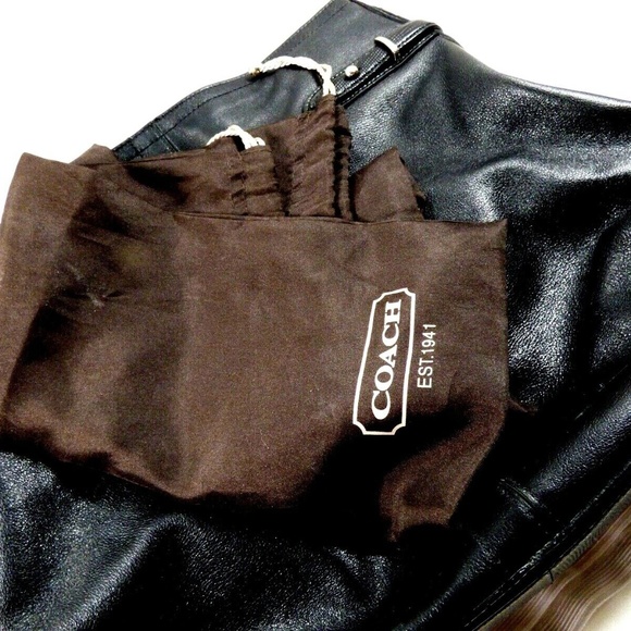 Coach Black Leather Shoulder arm  bag purse - Picture 12 of 12